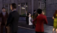 Jiang appears to be among the guests at the wedding.