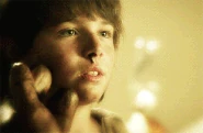 Young Jeremy with the Golem.