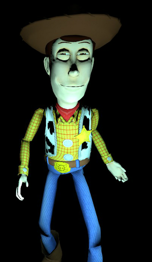 rape face woody doll