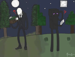 Enderman Slender Man Connection Wiki Fandom Powered - Minecraft Enderma PNG  Transparent With Clear Background ID 177231