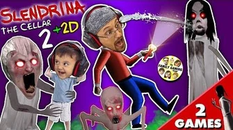 SLENDRINA'S BABY? GRANNY gets Shawn in Cellar 2 Slendrina 2D Puzzle Game (FGTEEV 2-in-1)