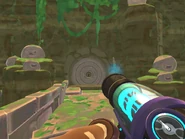 The Slime Gate which blocks access.