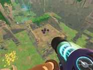 The 5 pods in the center.