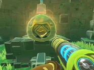 Quantum Slime Statue at the Ruins-Glass Desert Teleporter