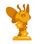 Golden Flutter Statue