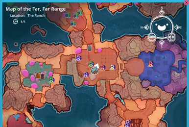 Area Map of Slime Rancher (Haven't explored The Moss Blanket, The Ancient  Ruins, The Glass Desert and some islands so i just went off google!) :  r/slimerancher