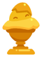 GoldenYolkyStatue