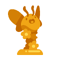 IconDecorGoldenFlutterStatue