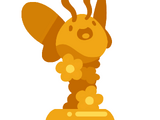 Golden Flutter Statue