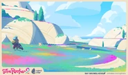 Concept art of The Rainbow Fields
