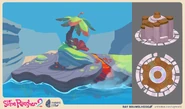 Concept art for the teleporters found in the Rainbow Fields