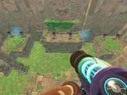 The 6 pods at the back of the room.