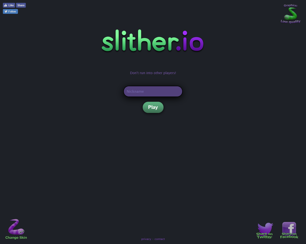 Slither.io - Play Slither in Fullscreen!