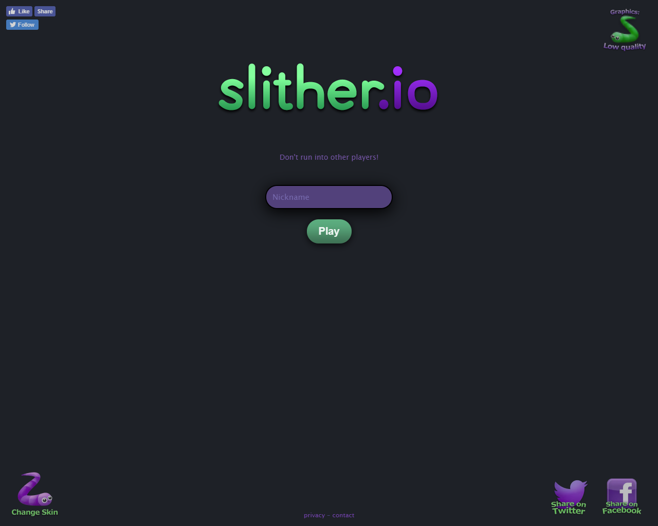 SLITHER INFO - OFF - 1 - Problemas ao entrar no slither? 