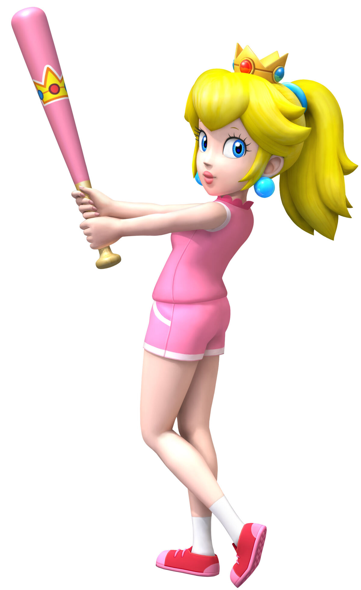 Princess Peach Sluggerpedia The Mario Baseball Wiki Fandom