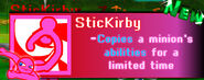 Stickirby's info box in the first game