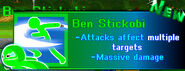 Ben Stickobi's info box from the first game