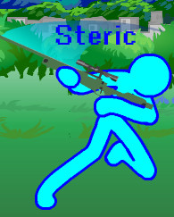 Steric's pose in the first game