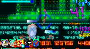 Gameplay caption of Data Wall, with Joshtick, Stick JK and Stick Waqas trying to fend off the Digital Baddies and Decoy Big Blue