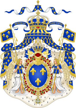 424px-Grand Royal Coat of Arms of France svg