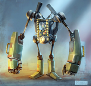 Bentley's Moat Monster Mech Concept Art.