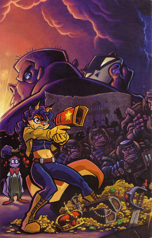 Cover art for The Adventures of Sly Cooper #2 by skullbabyland on