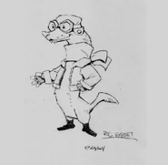 Concept art of Penelope as a weasel.
