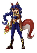 Carmelita concept art from Sly 1