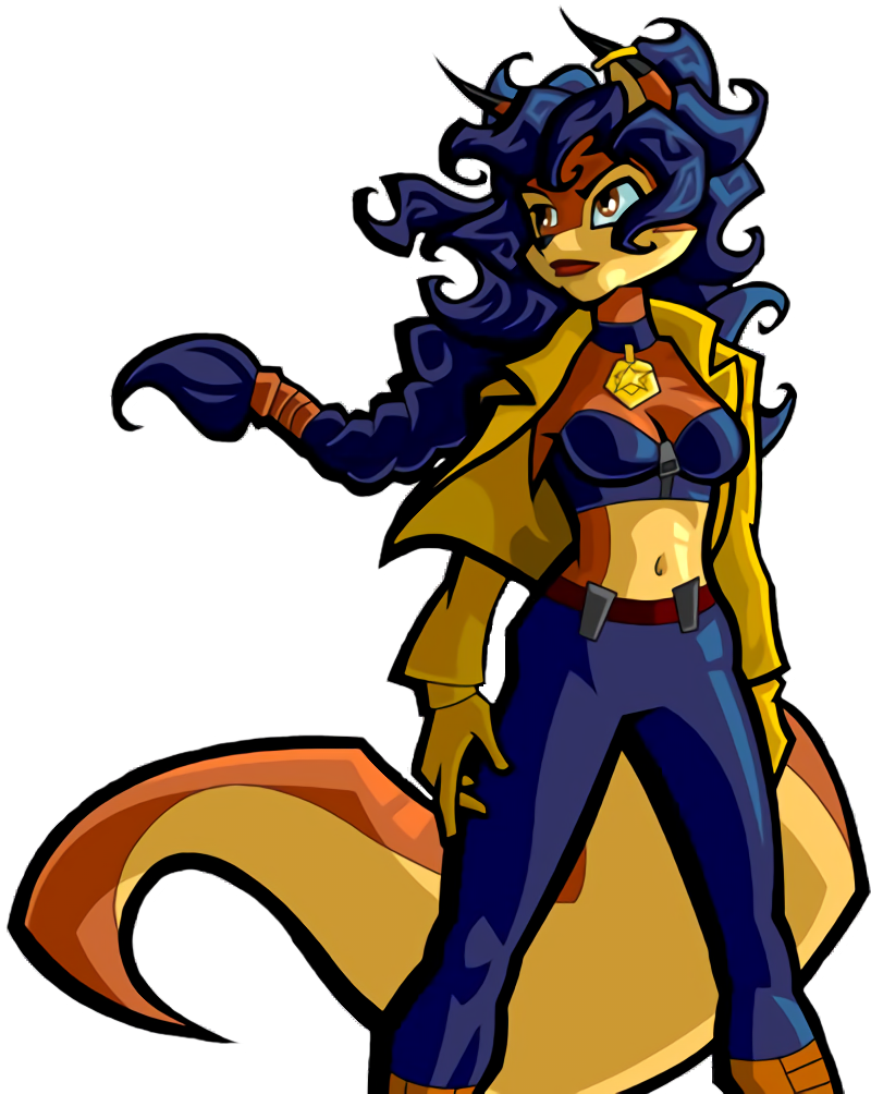 Sly Cooper e Carmelita Fox, retrato animado, png