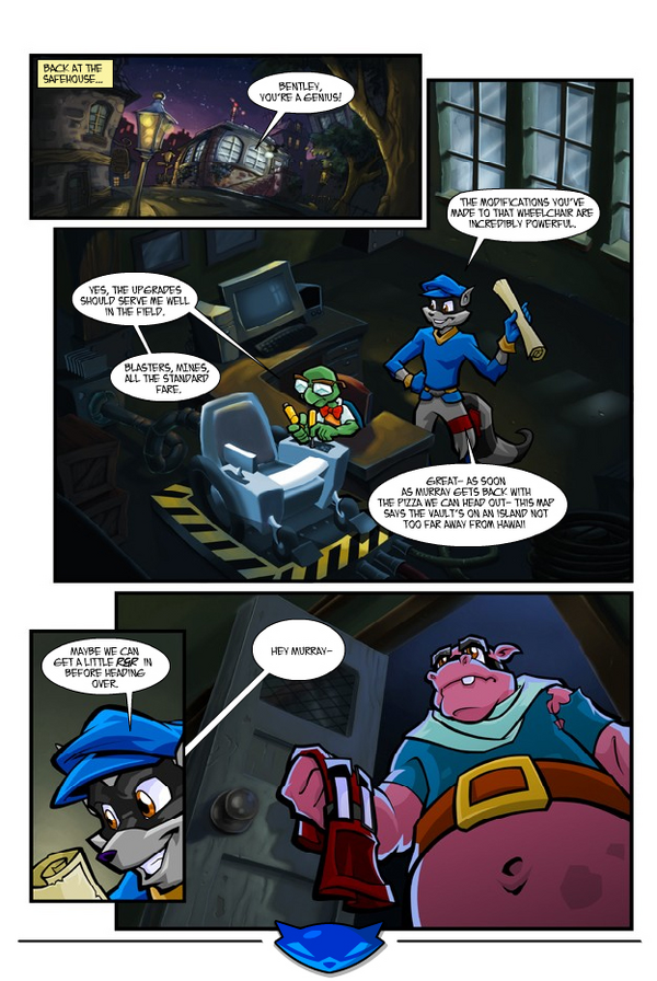 Cover art for The Adventures of Sly Cooper #2 by skullbabyland on