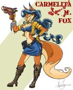 Carmelita Fox Concept Art for Thieves in Time #1.