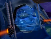 Neyla's face in Clockwerk's beak