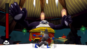 Sly battling the Panda King