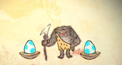 Bob disfrutando de su vida como ladrón de huevos.