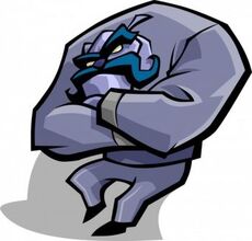 Muggshot encarcelado en Las Aventuras de Sly Cooper 2.