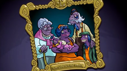 Junto a su familia en su vejez.