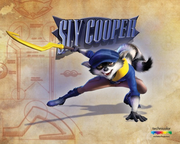 Sly Cooper e Carmelita Fox, retrato animado, png