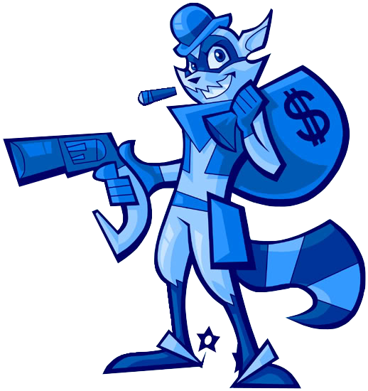 Sly Cooper e Carmelita Fox, retrato animado, png