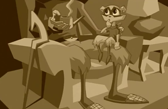 Sly Cooper e Carmelita Fox, retrato animado, png