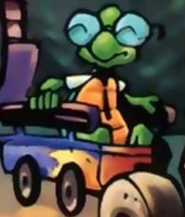 De niño en una portada de Las Aventuras de Sly Cooper