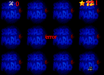 Error Screen Super Mario 64 S 95 07 29 Build Wiki Fandom