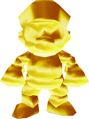 A high quality image of Gold Mario in .