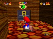 A room in the volcano, which has a painting to Lethal Lava Ruins.