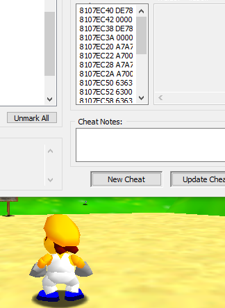 Super mario 64 cheat sales