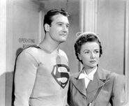 George Reeves & Phyllis Coates in Adventures of Superman.