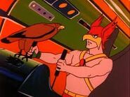 Vic Perrin as the voice of Hawkman in The Superman/Aquaman Hour of Adventure.