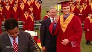 Clark gets his diploma