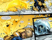 Skeets watches as Luthor's men arrest Booster.