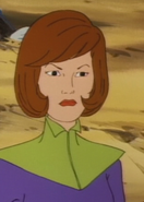 Ginny McSwain as the voice of Faora in the Superman animated series (1988).