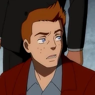 David Kaufman as the voice of Jimmy Olsen in Justice League: Doom.